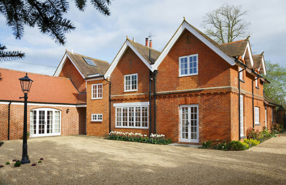 flush casement windows on a residential home